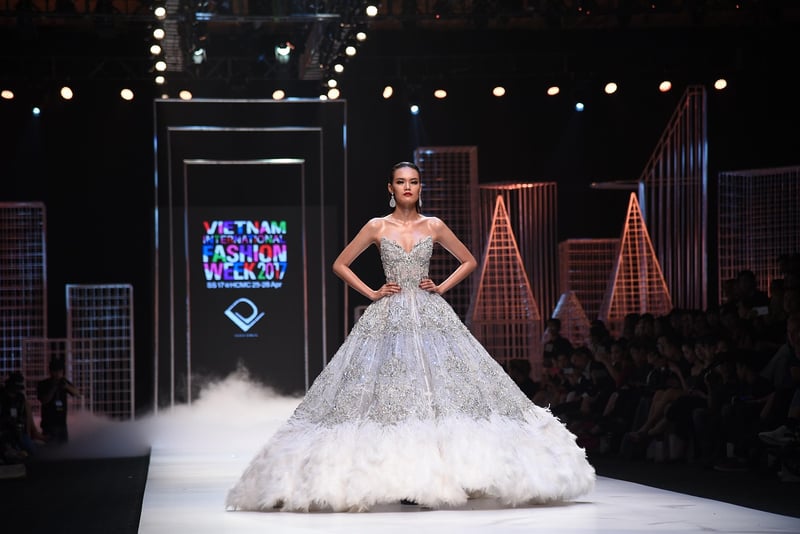 Fashion show catwalk models